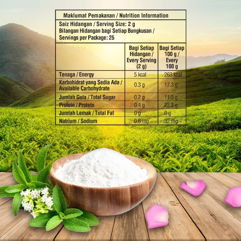 888 2 in 1 Rose Scented Tea "O" with Stevia Leaf Extract 2g x 25 sachets Malaysia
