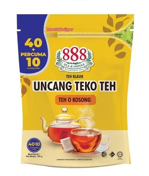 888 Teapot Tea "O" 2.0g x 50 bags Malaysia