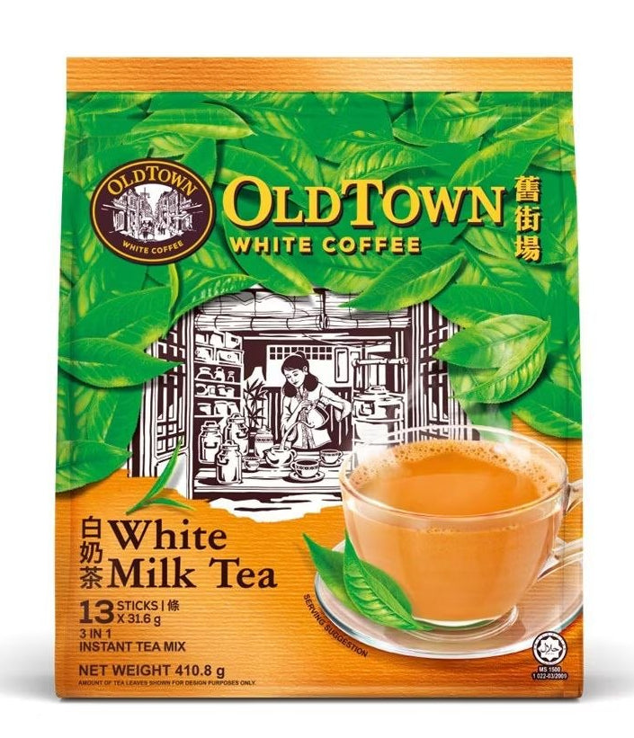 OLDTOWN Instant 3 in 1 Premix White Milk Tea 13 sachets x 31.6g Malaysia