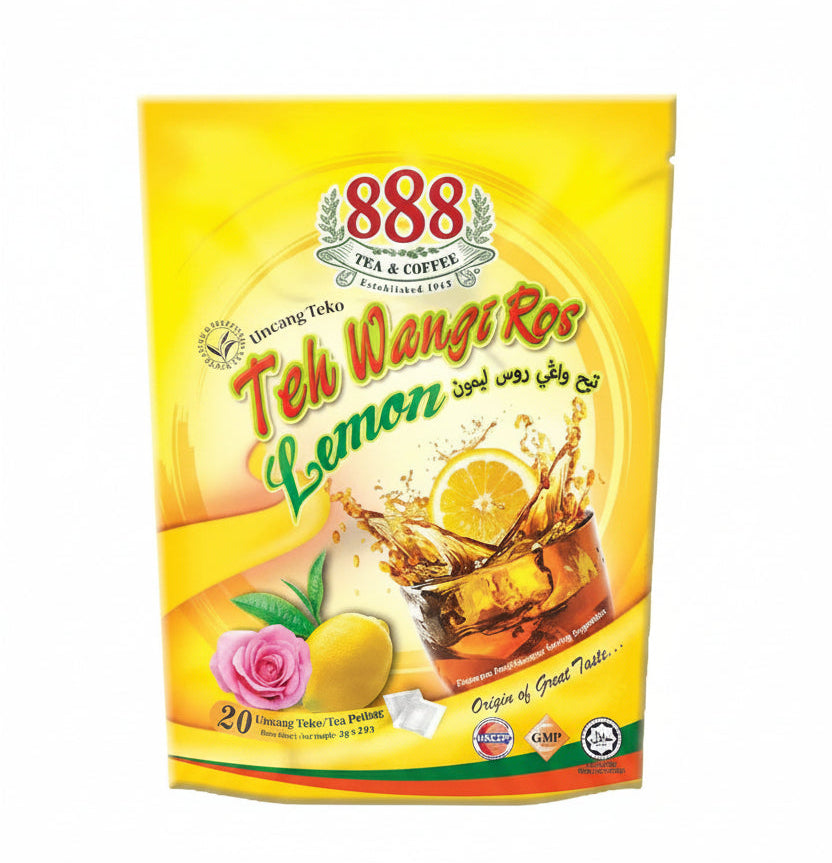 888 Rose Scented Tea with Lemon Pot Bag 2g x 20 bags Malaysia