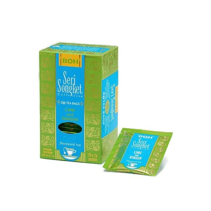 BOH Seri Songket Lime and Ginger Teabag 20 bags x 2g Malaysia