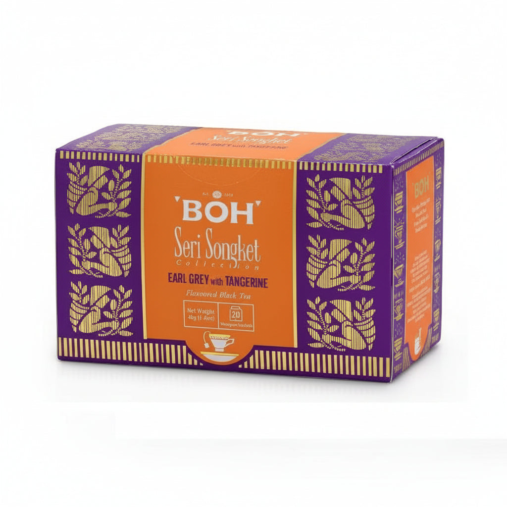 BOH Seri Songket Earl Grey with Tangerine Teabag 20 bags x 2g Malaysia