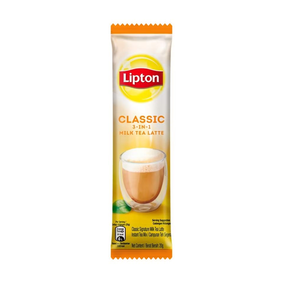 Lipton Classic 3 in 1 Milk Tea Latte 12 sachets x 20g Malaysia