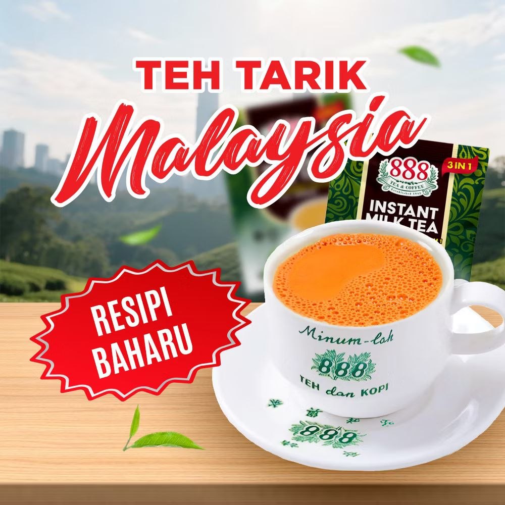 888 3 in 1 Instant Milk Tea 35g x 10 sachets Malaysia