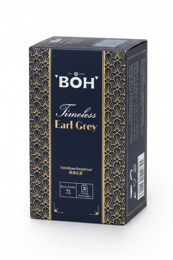 BOH Timeless Earl Grey Teabag - Flavored Black Tea 20 bags x 2g Malaysia