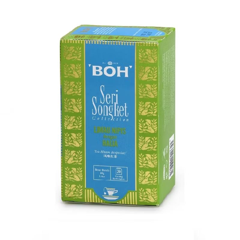 BOH Seri Songket Lime and Ginger Teabag 20 bags x 2g Malaysia