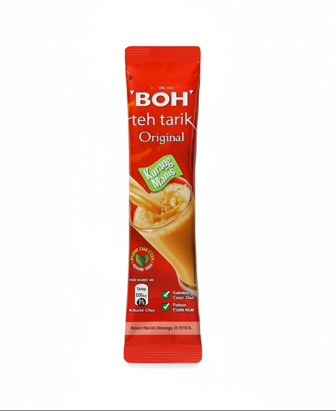 BOH Teh Tarik (Milk Tea) Less Sugar - Original 12 sachets x 27g Malaysia