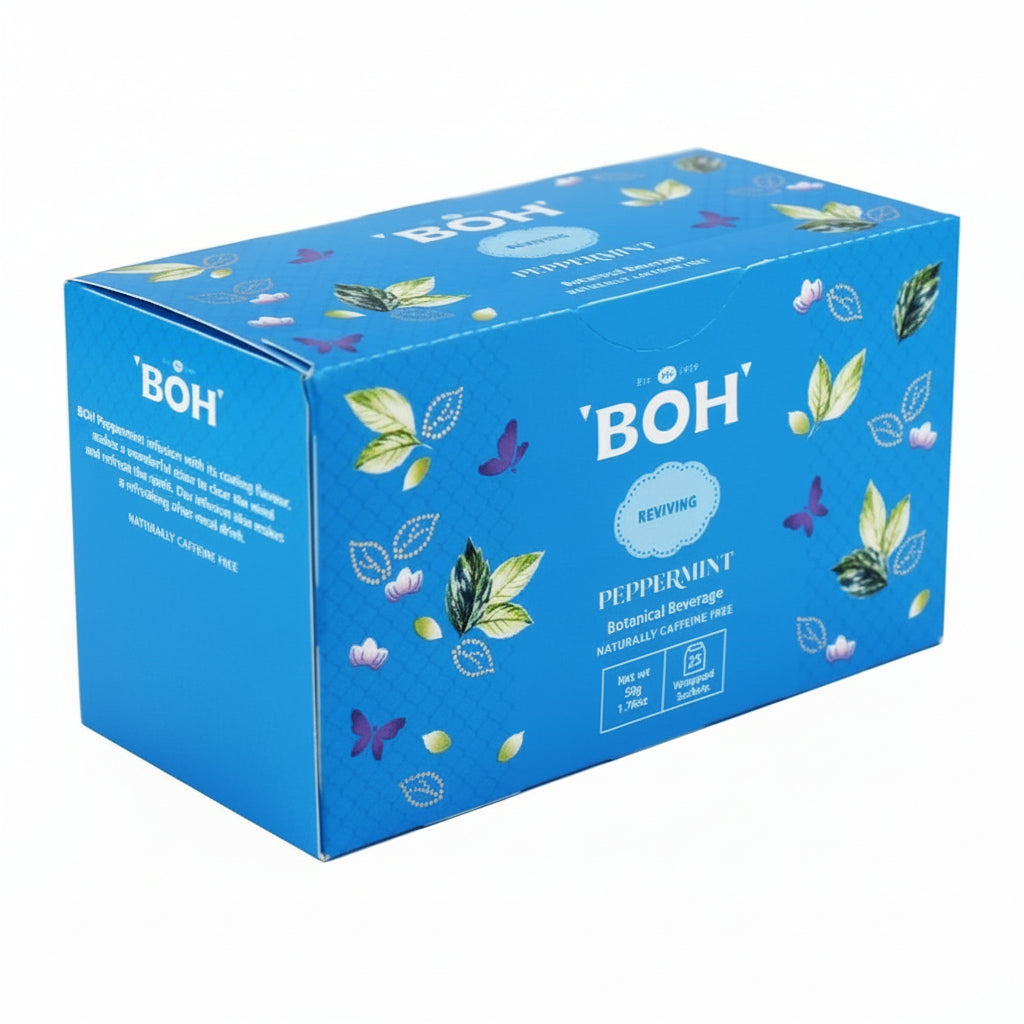 BOH Peppermint Teabag - Botanical Beverage 25 bags x 2g Malaysia