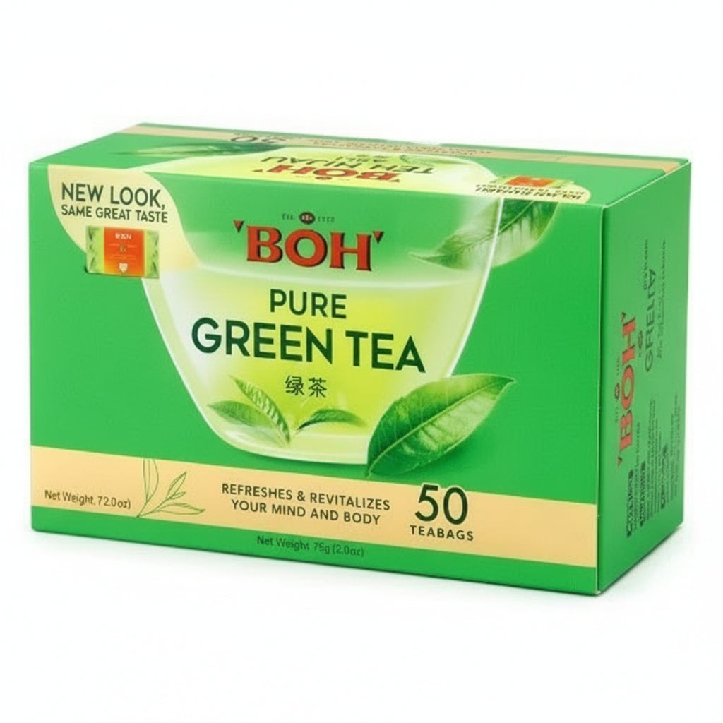 BOH Pure Green Tea Bag 50 bags x 1.5g Malaysia