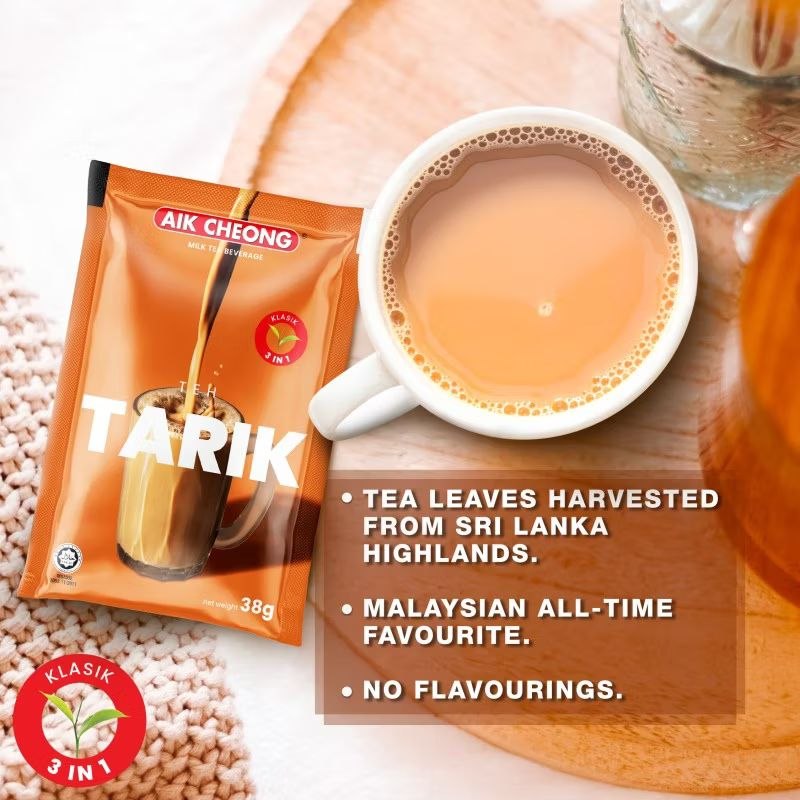 Aik Cheong Teh Tarik (Milk Tea) - Classic 12 sachets x 38g Malaysia