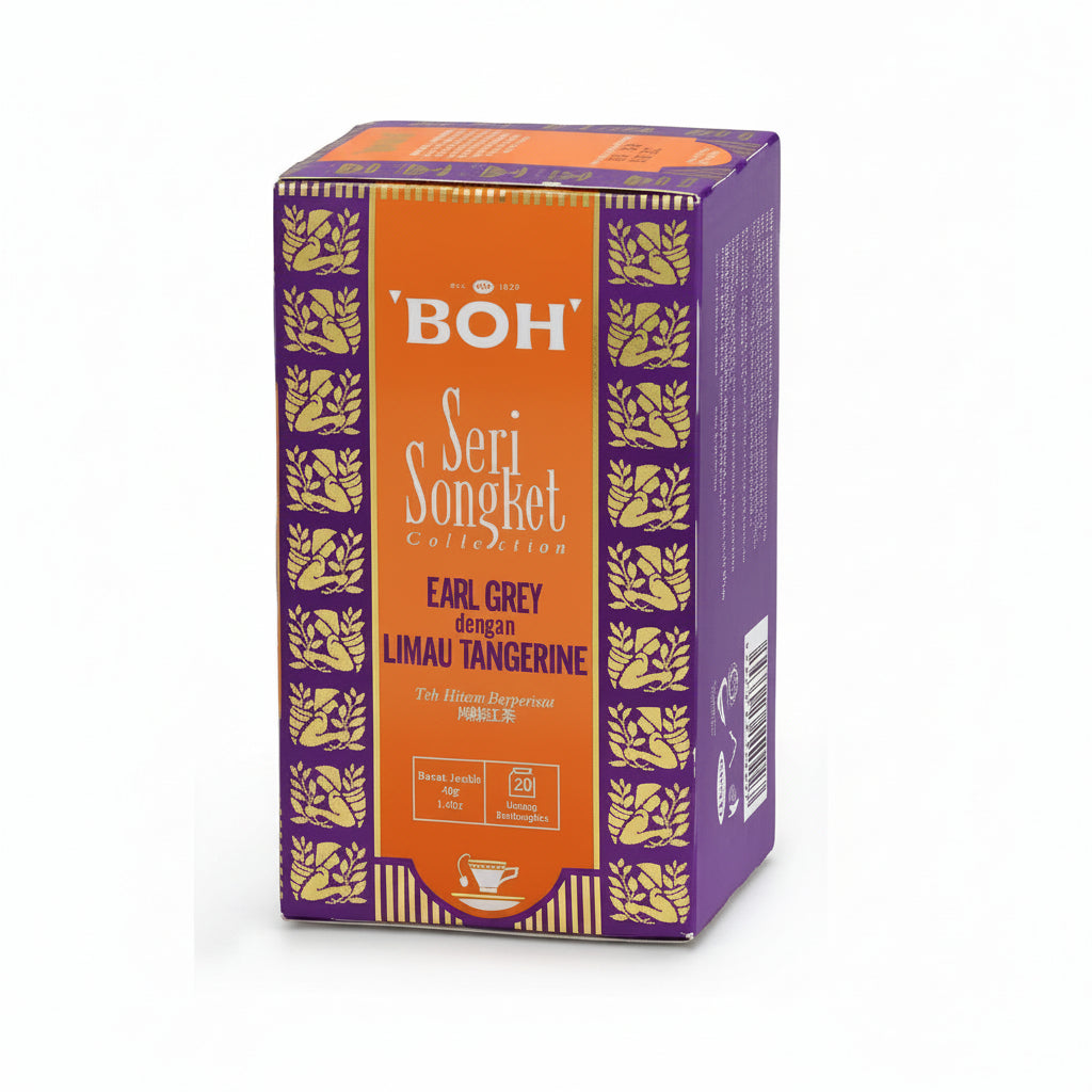 BOH Seri Songket Earl Grey with Tangerine Teabag 20 bags x 2g Malaysia