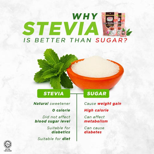 888 2 in 1 Rose Scented Tea "O" with Stevia Leaf Extract 2g x 25 sachets Malaysia