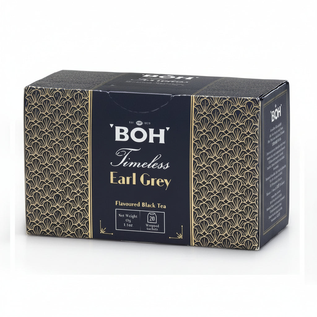 BOH Timeless Earl Grey Teabag - Flavored Black Tea 20 bags x 2g Malaysia