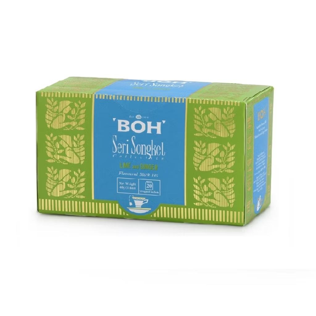 BOH Seri Songket Lime and Ginger Teabag 20 bags x 2g Malaysia