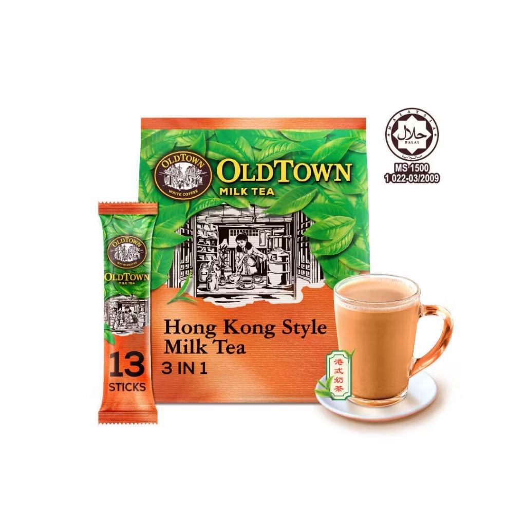 OLDTOWN Instant 3 in 1 Premix Hong Kong Style Milk Tea 13 sachets x 31.6g Malaysia
