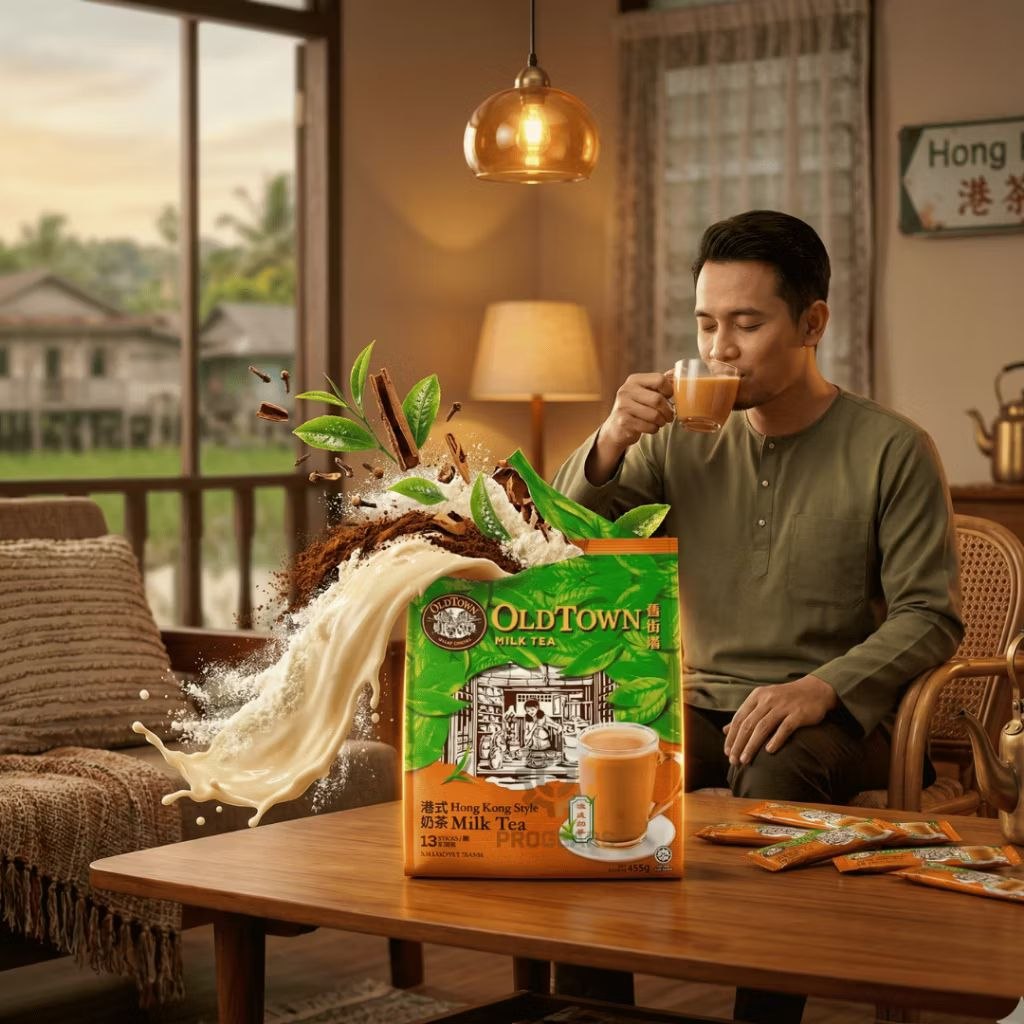 OLDTOWN Instant 3 in 1 Premix Hong Kong Style Milk Tea 13 sachets x 31.6g Malaysia