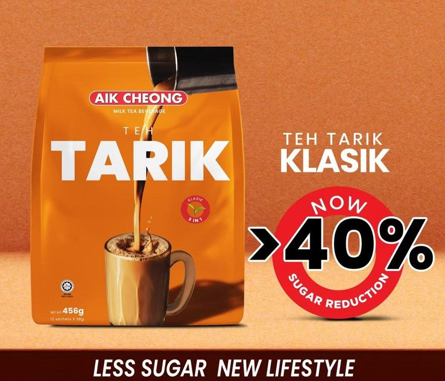 Aik Cheong Teh Tarik (Milk Tea) - Classic 12 sachets x 38g Malaysia