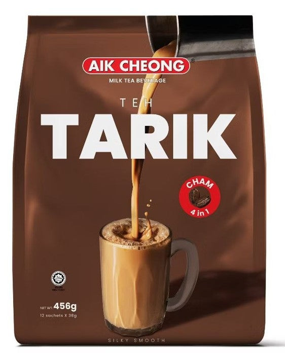 Aik Cheong Teh Tarik - Cham (Tea & Coffee Blend) (12 sachets x 38g) Malaysia