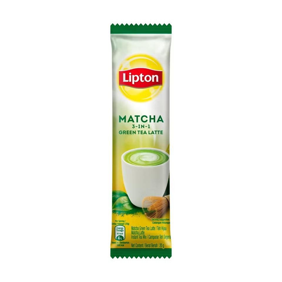 Lipton Matcha 3 in 1 Green Tea Latte 12 sachets  x 20g Malaysia