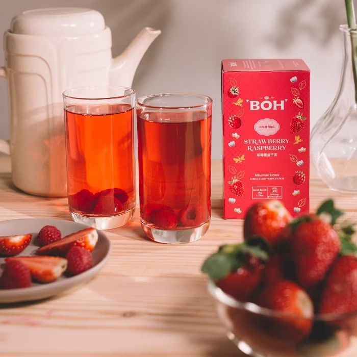 BOH Strawberry Raspberry Teabag - Botanical Beverage 25 bags x 2g Malaysia