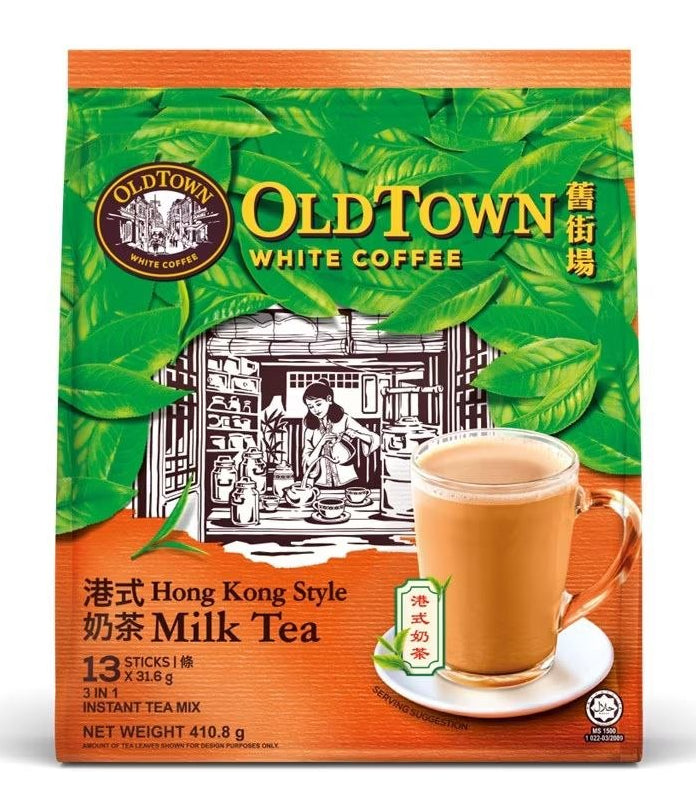 OLDTOWN Instant 3 in 1 Premix Hong Kong Style Milk Tea 13 sachets x 31.6g Malaysia