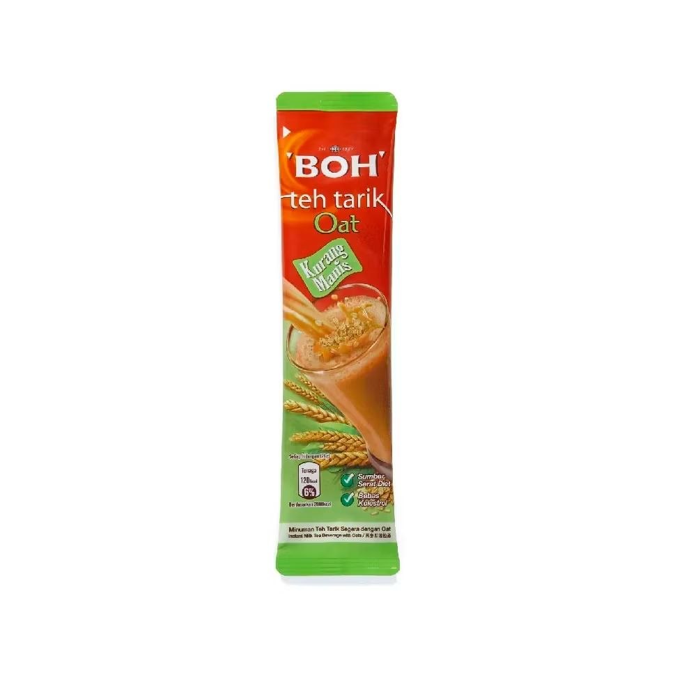 BOH Teh Tarik (Milk Tea) with OATS Less Sugar 12 sachets x 26g Malaysia