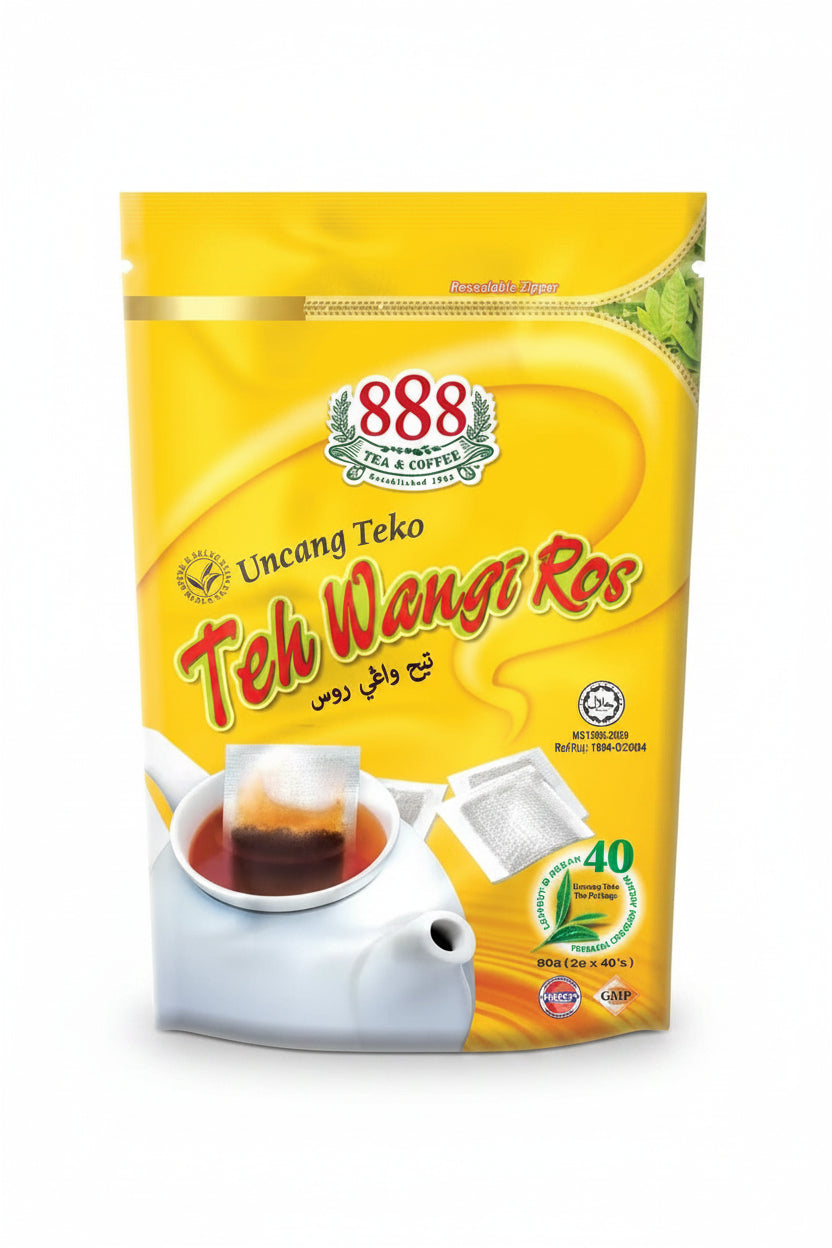 888 Rose Scented Tea Pot Bag 2g x 40 bag Malaysia
