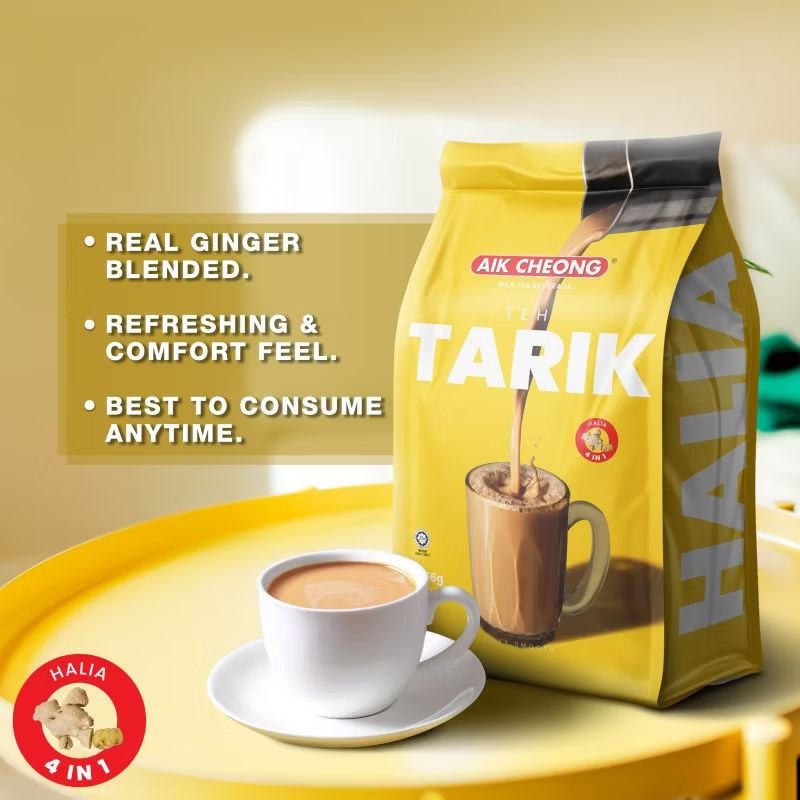 Aik Cheong Teh Tarik (Milk Tea) - Ginger 12 sachets x 38g Malaysia