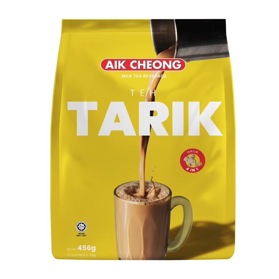 Aik Cheong Teh Tarik (Milk Tea) - Ginger 12 sachets x 38g Malaysia