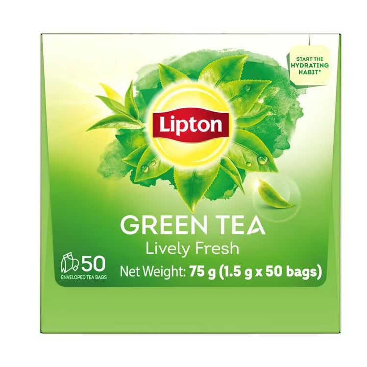 Lipton Green Tea 50 bags x 1.5g Malaysia