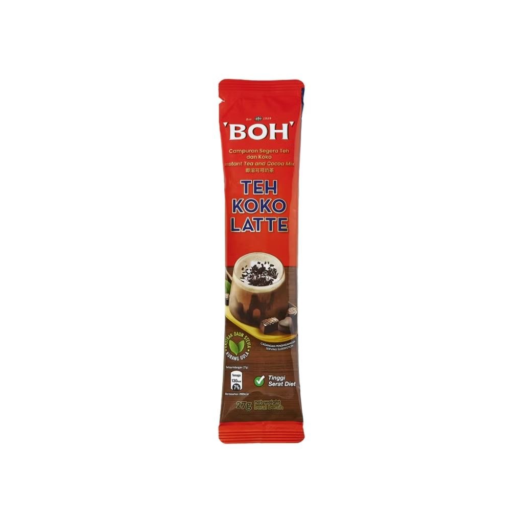 BOH Cocoa Tea Latte 12 sachets x 27g Malaysia