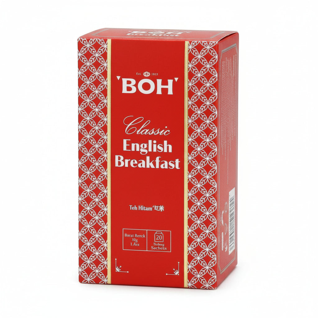 BOH Classic English Breakfast Teabag -  Black Tea 20 bags x 2g Malaysia